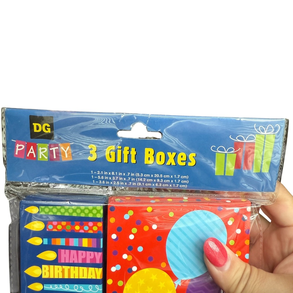 Lot of 63 Assorted DG Party Multicolor Gift Boxes NEW IN SEALED PACKAGES - Picture 5 of 12